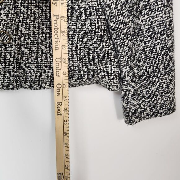 Vtg‎ Retro Glam Wool Tweed Blazer Womens M Work Career Chic Twee Modern Royalty - Picture 8 of 9
